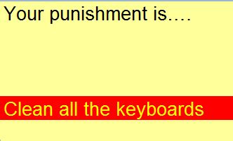 ~Random Punishment Selector~ .